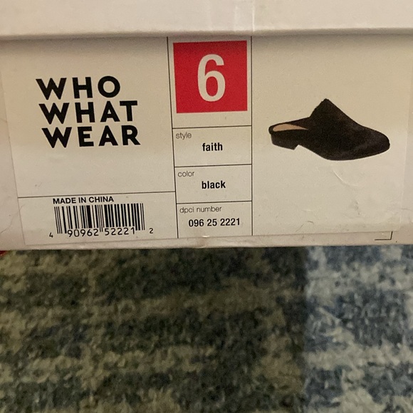 Who What Wear women’s black calf hair mules - Picture 4 of 4